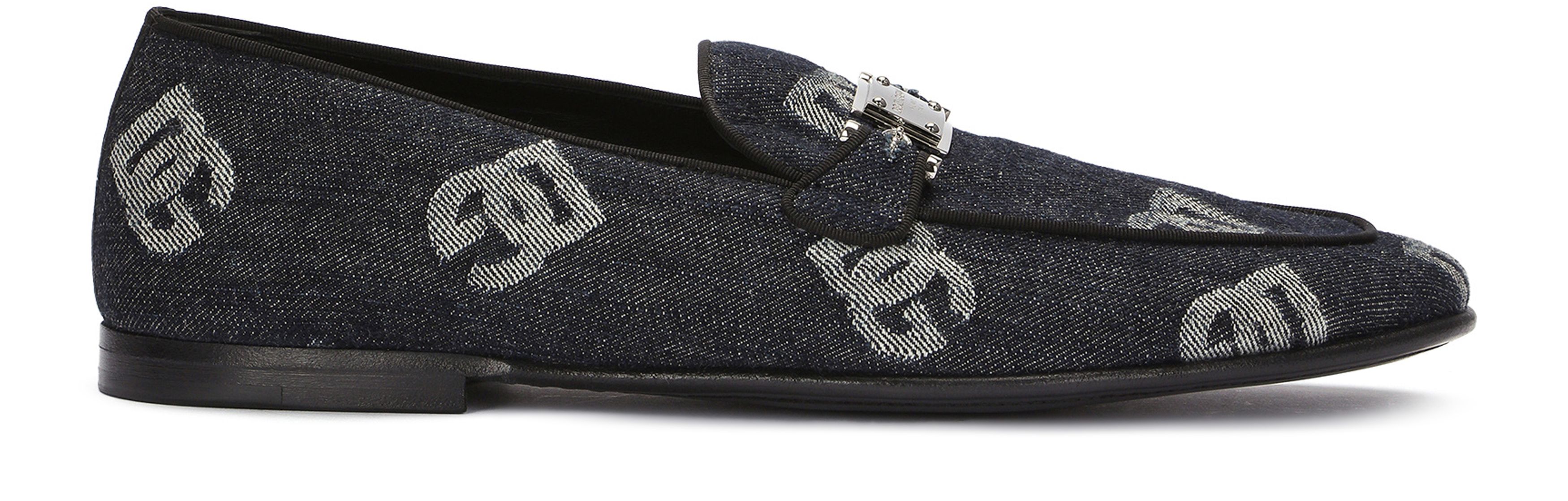 Dolce & Gabbana Denim loafers with logo