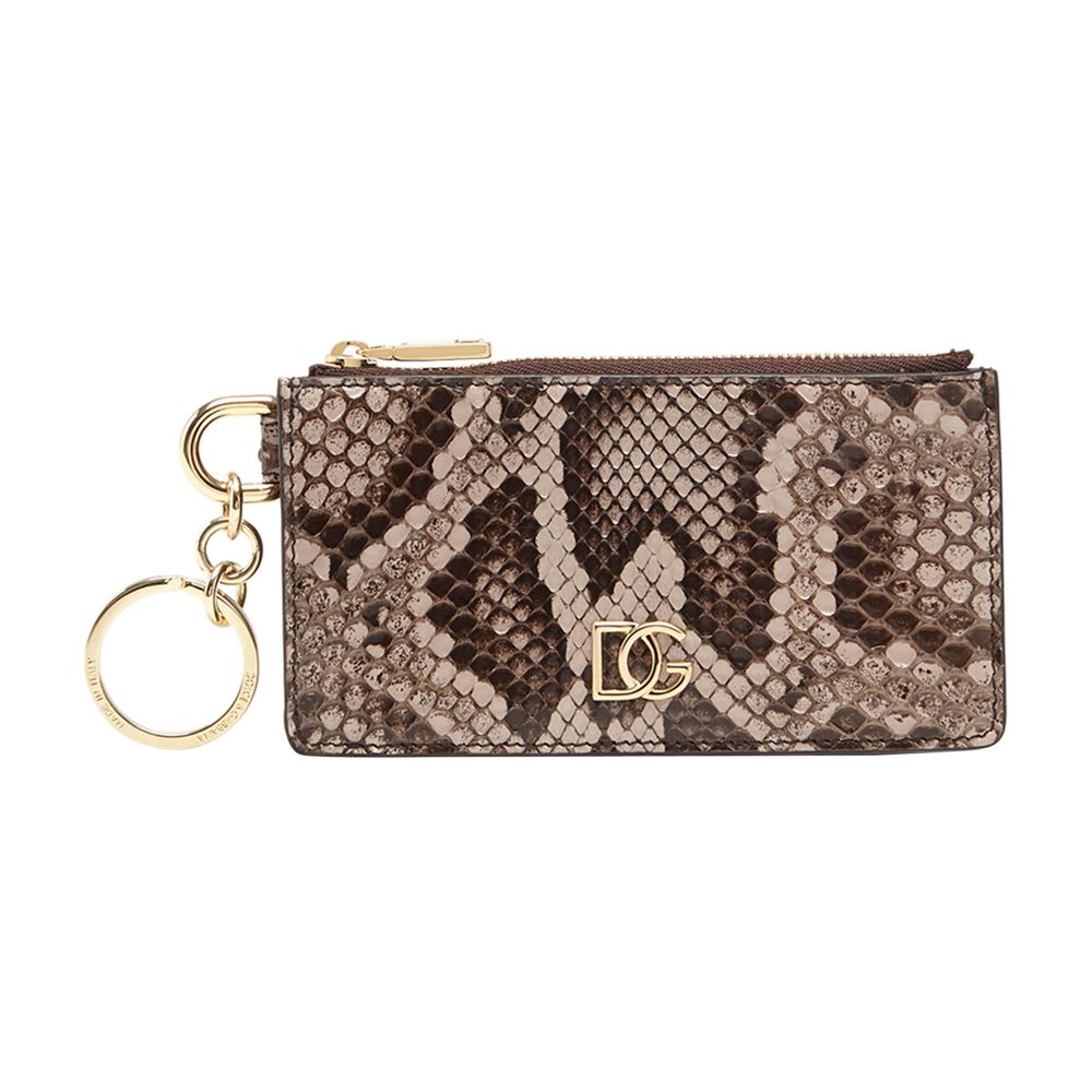 Dolce & Gabbana Python leather card holder