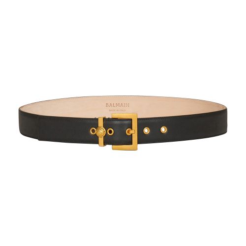 Balmain Leather Coin Belt belt