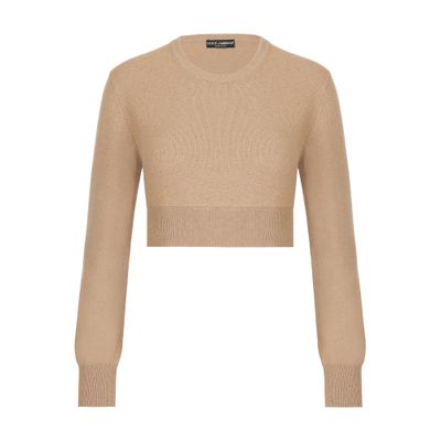 Dolce & Gabbana Cropped wool and cashmere sweater