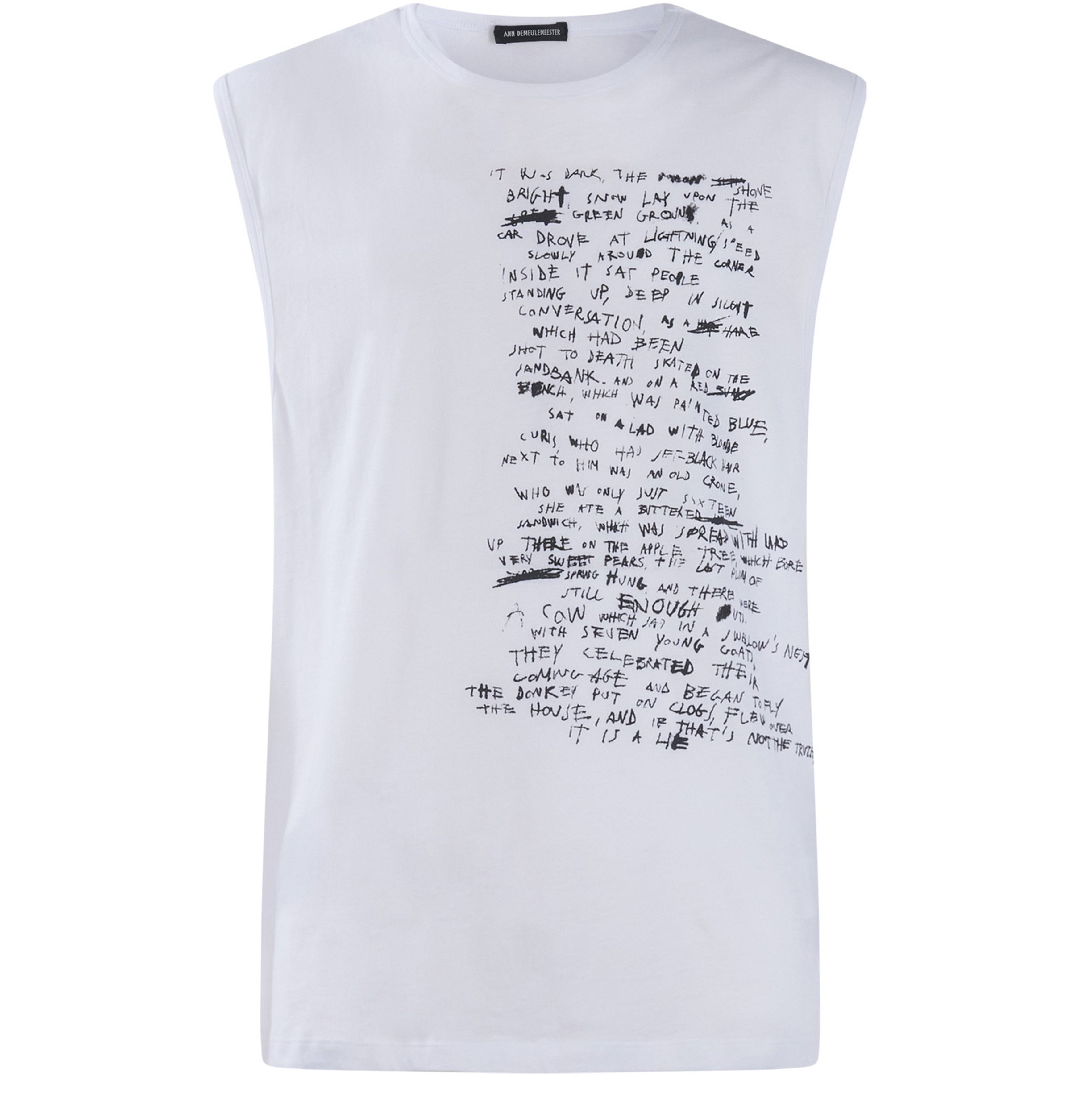 Ann Demeulemeester Wilfried High Comfort Sleeveless Tank