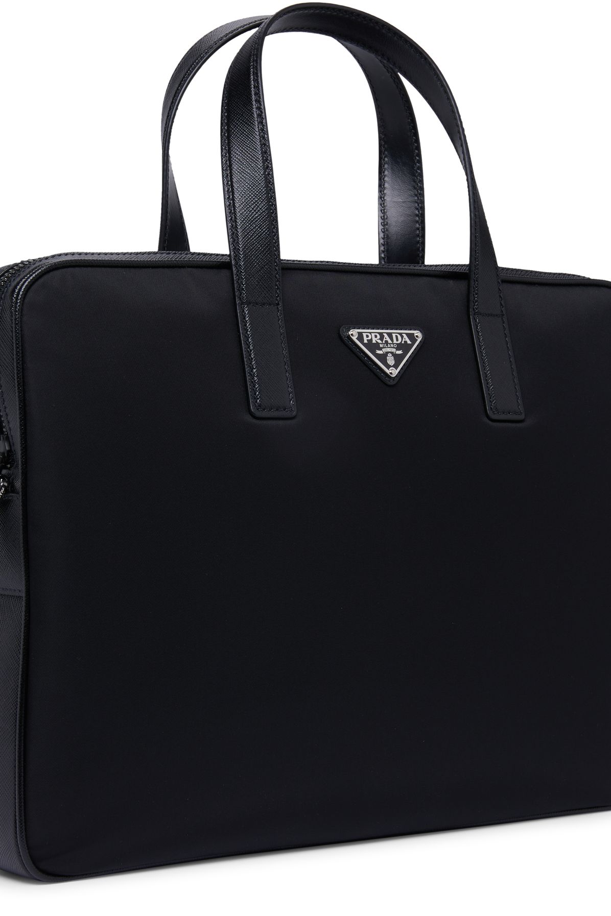 Prada Re-Nylon and Saffiano leather briefcase