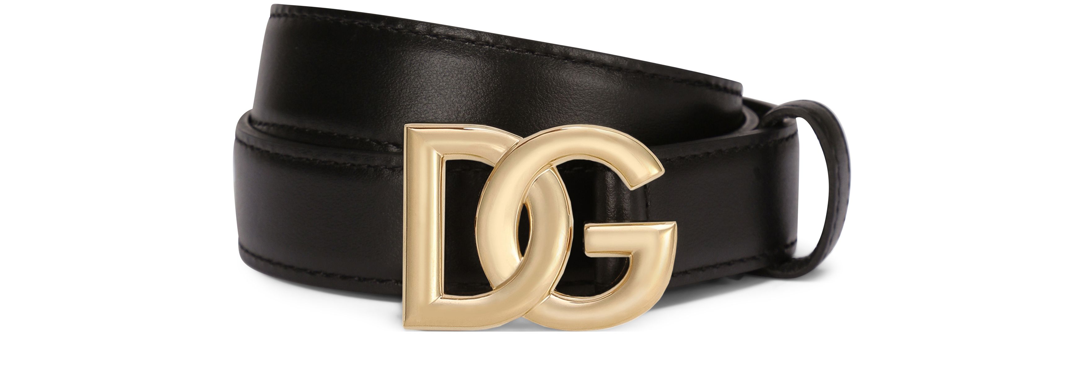 Dolce & Gabbana Calfskin belt with DG logo