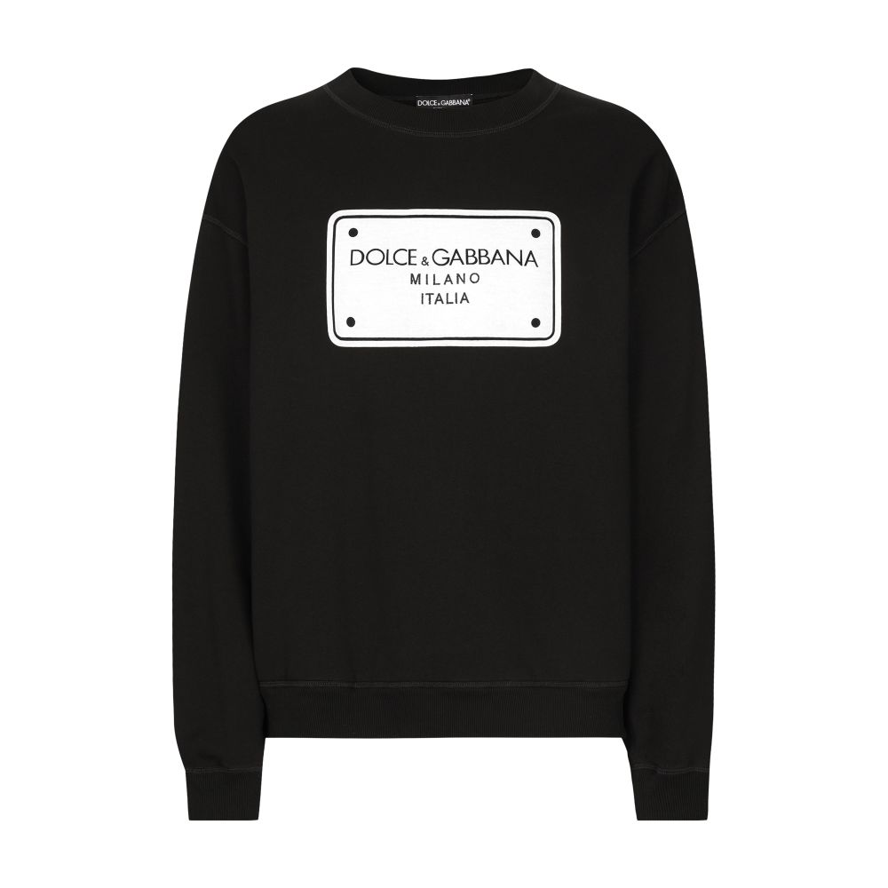 Dolce & Gabbana Jersey sweatshirt with DG logo tag