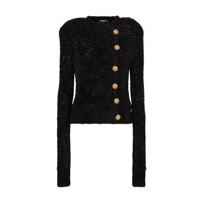 Balmain Double-breasted knit cardigan