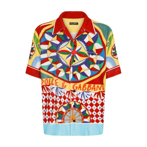 Dolce & Gabbana Terry jersey Hawaiian shirt