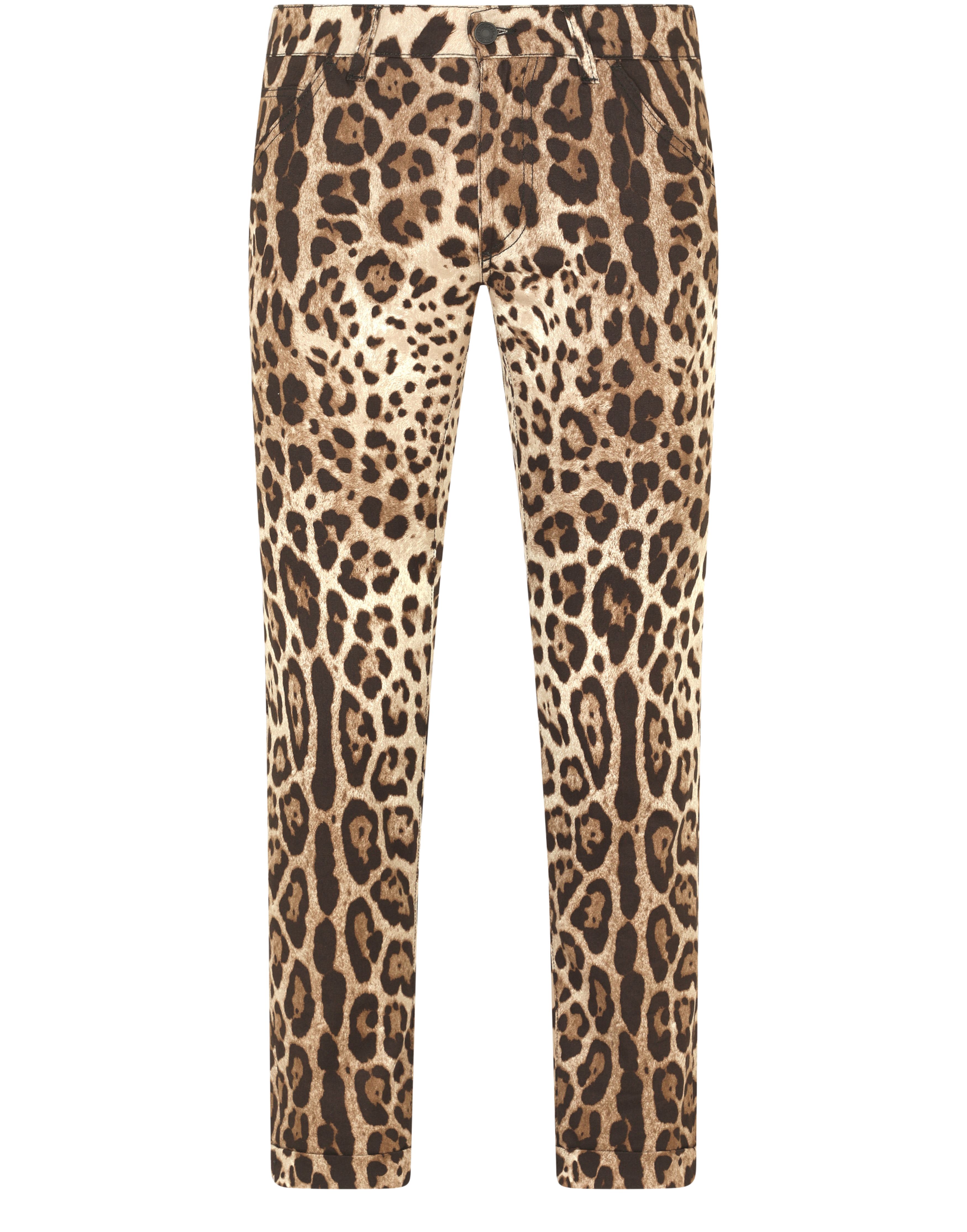 Dolce & Gabbana Leopard-print stretch cotton pants