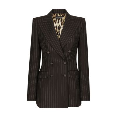 Dolce & Gabbana Pinstripe wool Turlington jacket