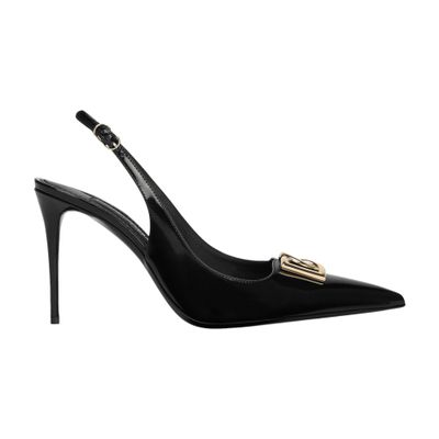 Dolce & Gabbana Polished calfskin slingbacks