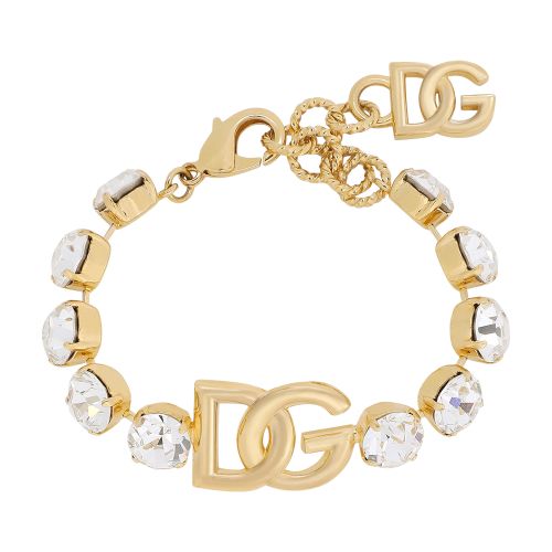 Dolce & Gabbana Bracelet with rhinestones and DG logo