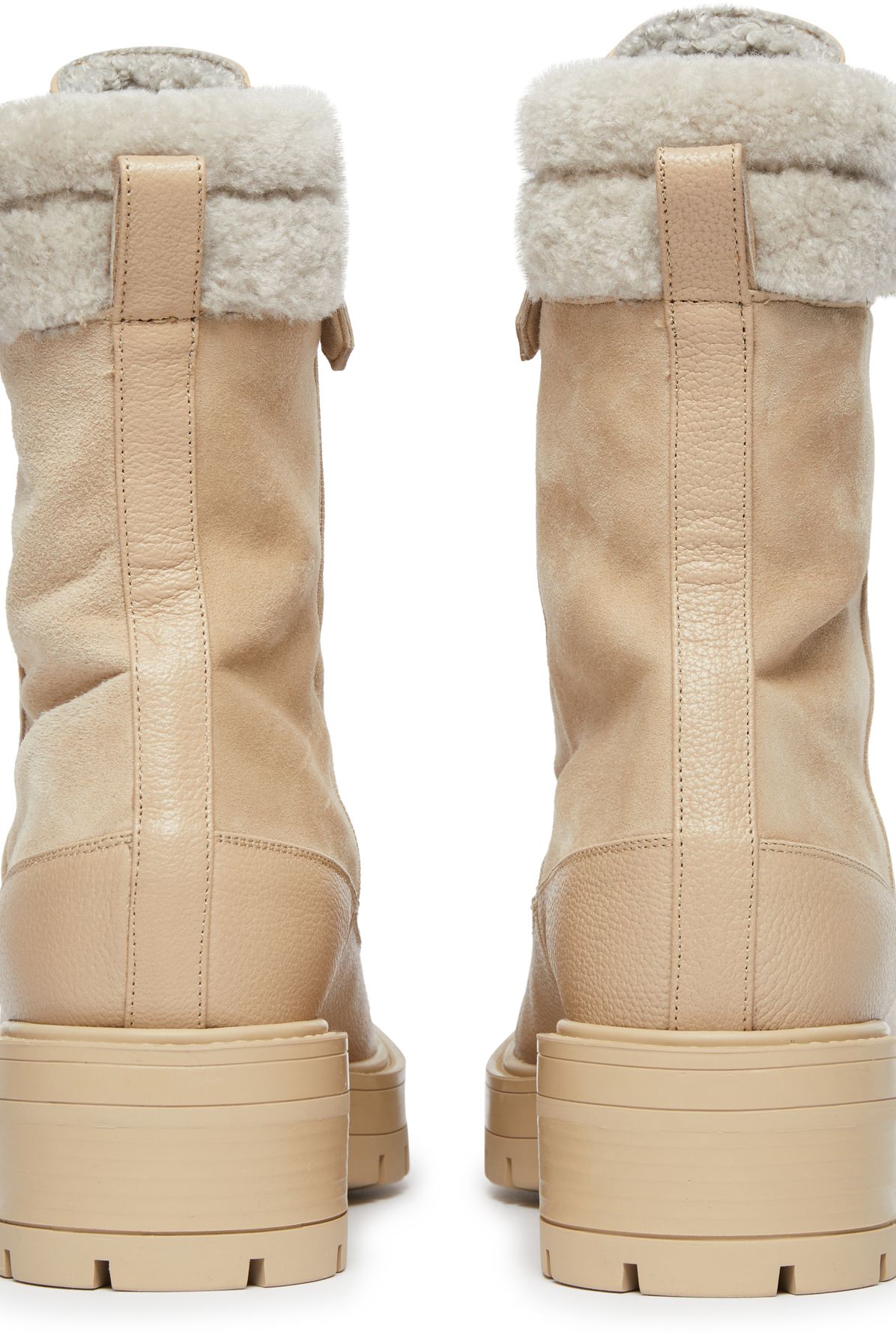 Aquazzura Very Cortina Shearling booties