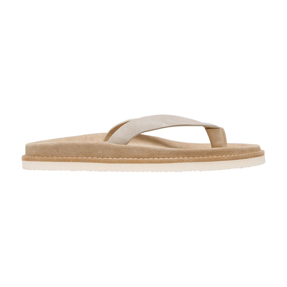 Brunello Cucinelli Suede city thong sandals