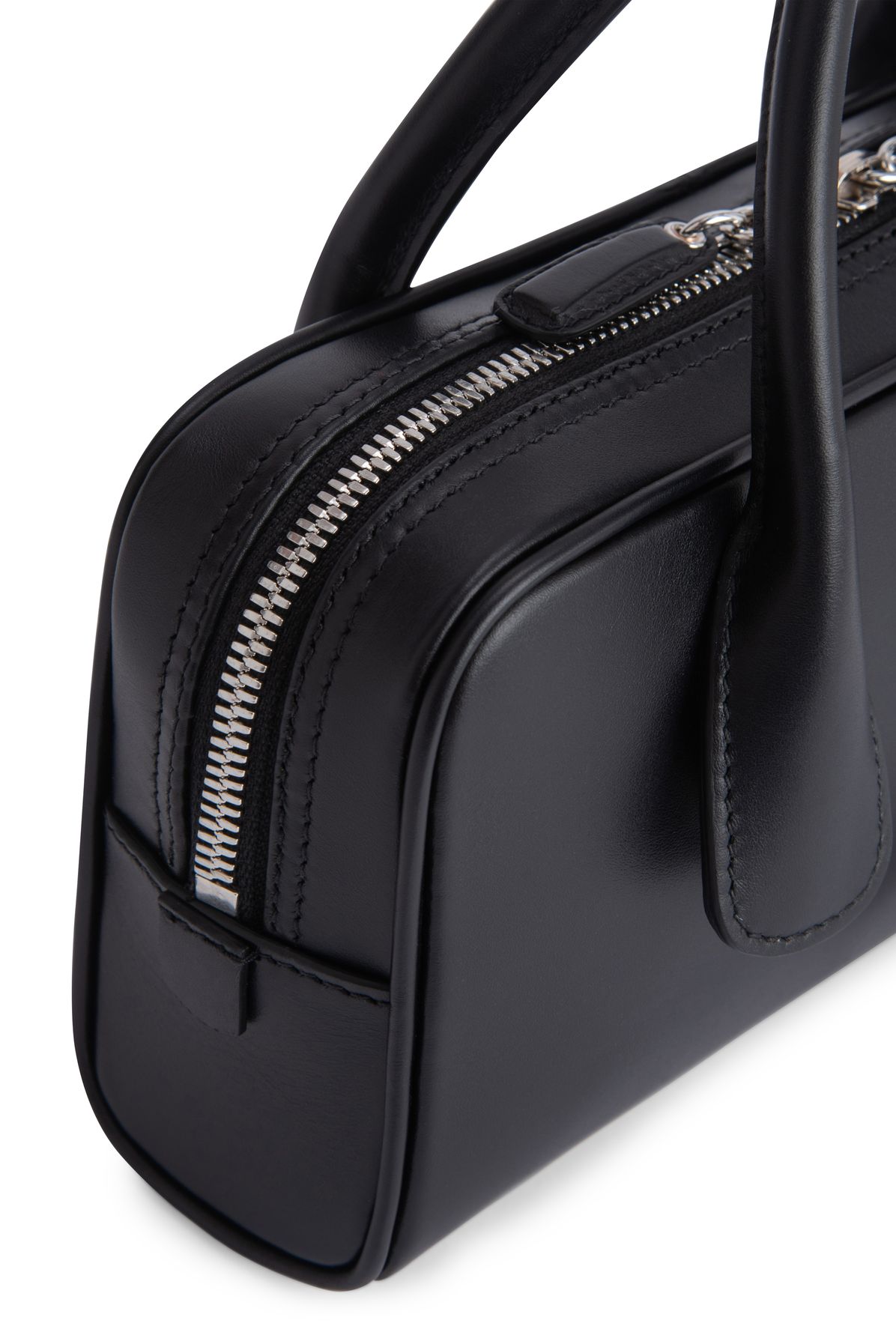 BY FAR Baby Beau Box Calf Leather Bag