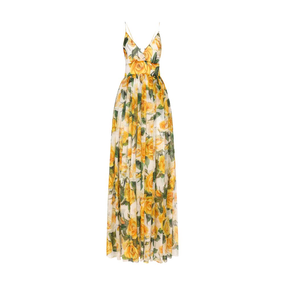 Dolce & Gabbana Long silk chiffon dress