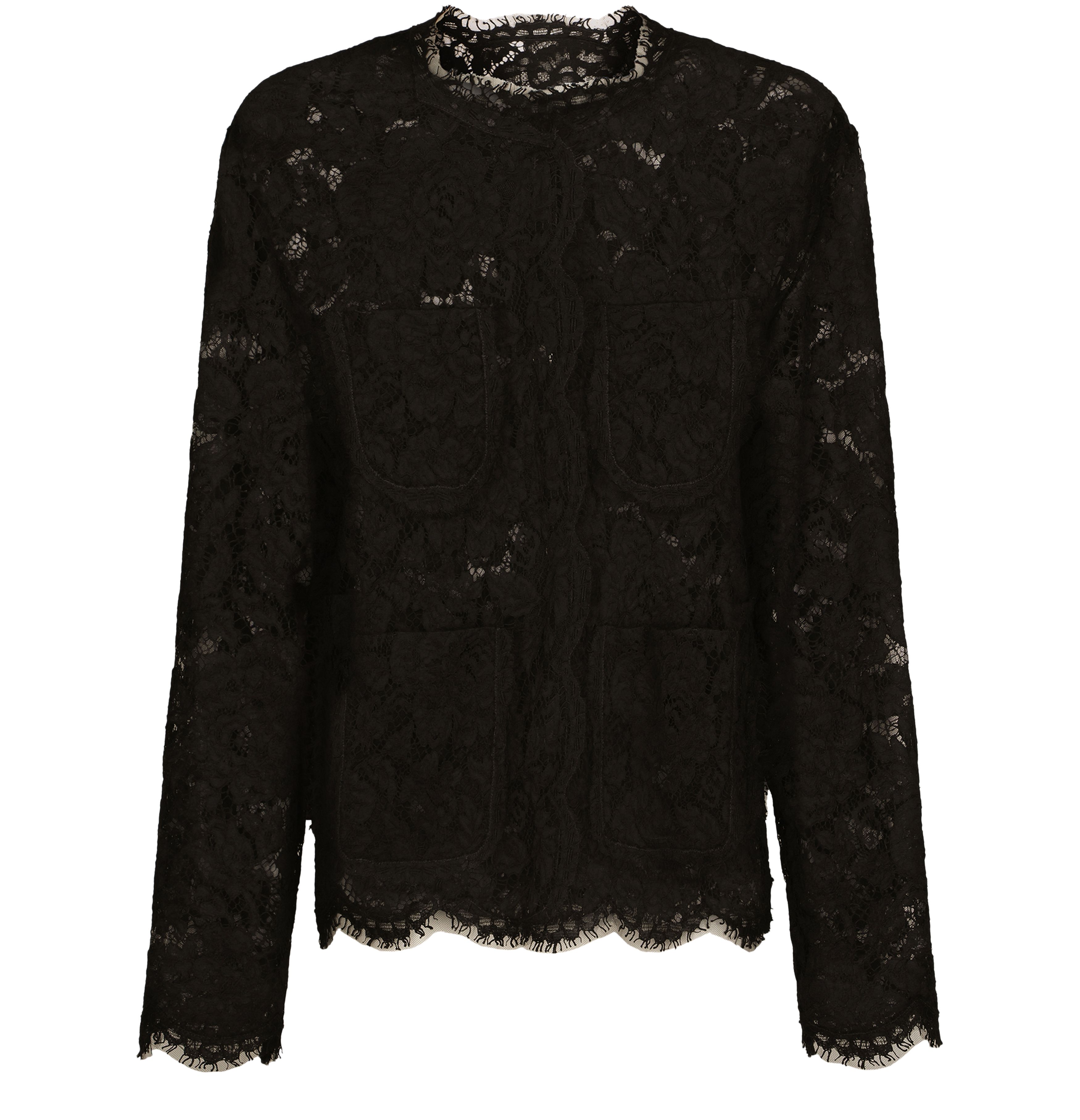 Dolce & Gabbana Single-breasted lace jacket