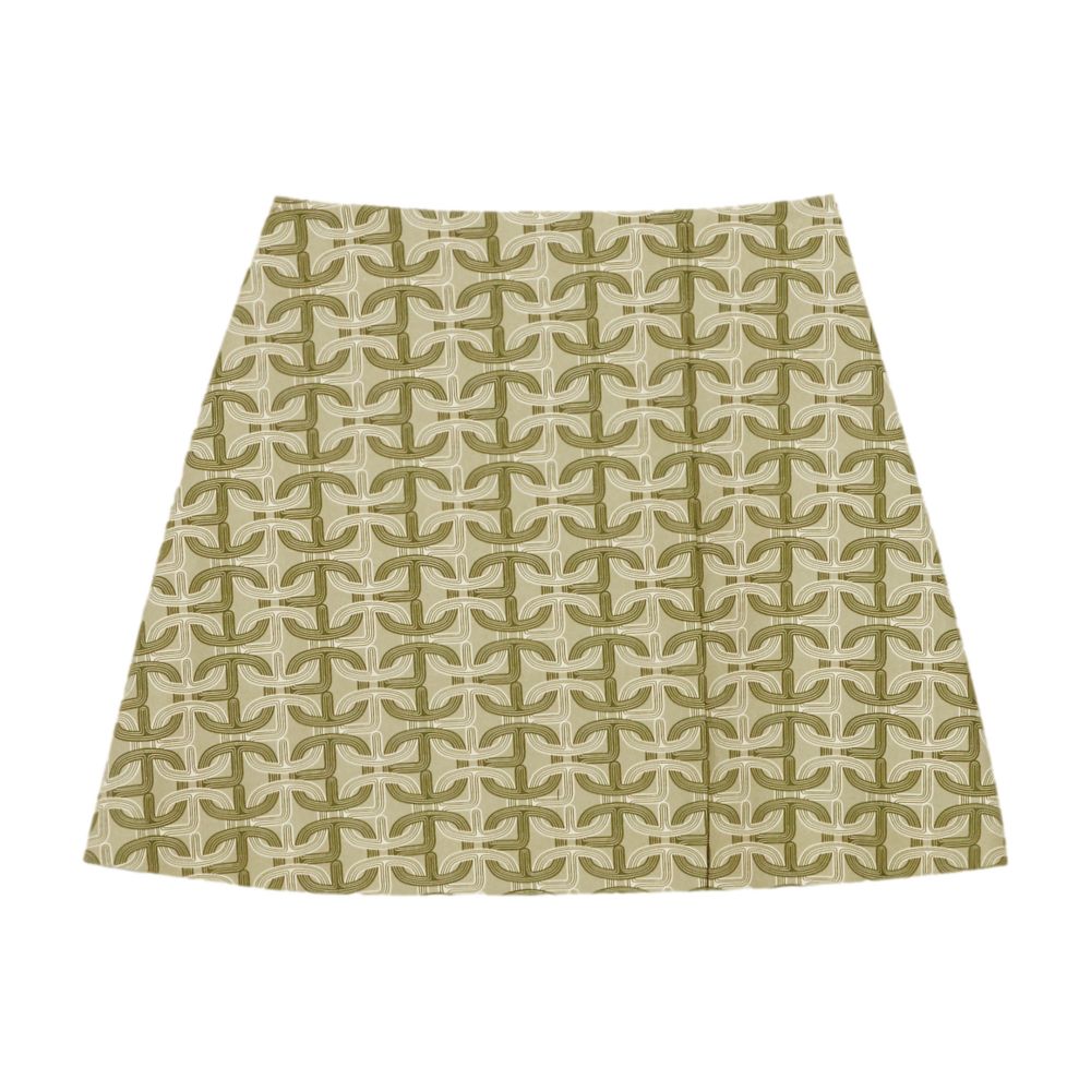  Short a-line skirt with monogram