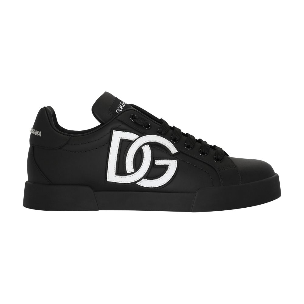 Dolce & Gabbana Portofino calfskin sneakers with DG logo