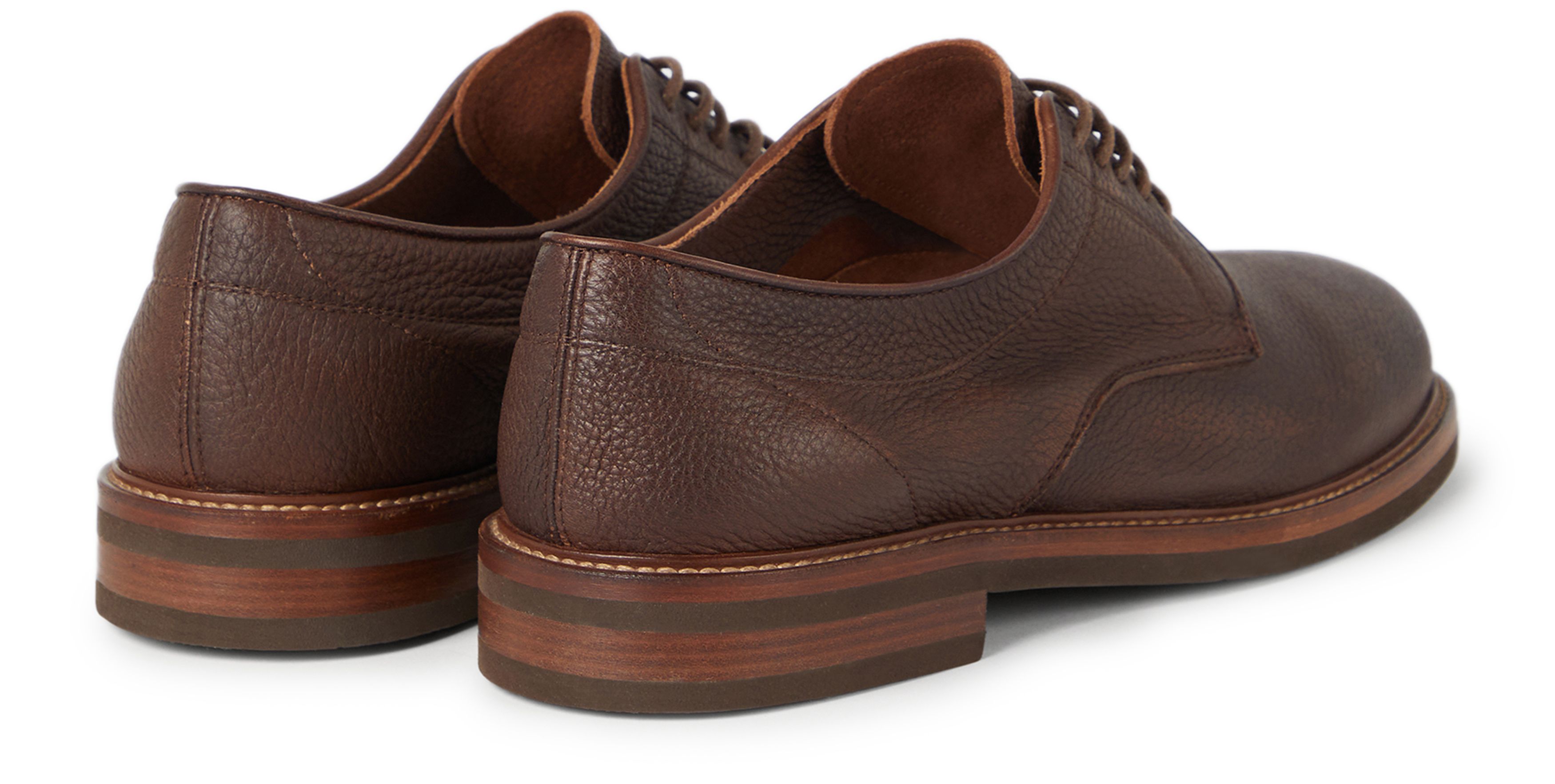 Brunello Cucinelli Faded deerskin Derbies