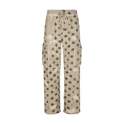 Dolce & Gabbana Jersey jogging pants with DG Monogram print