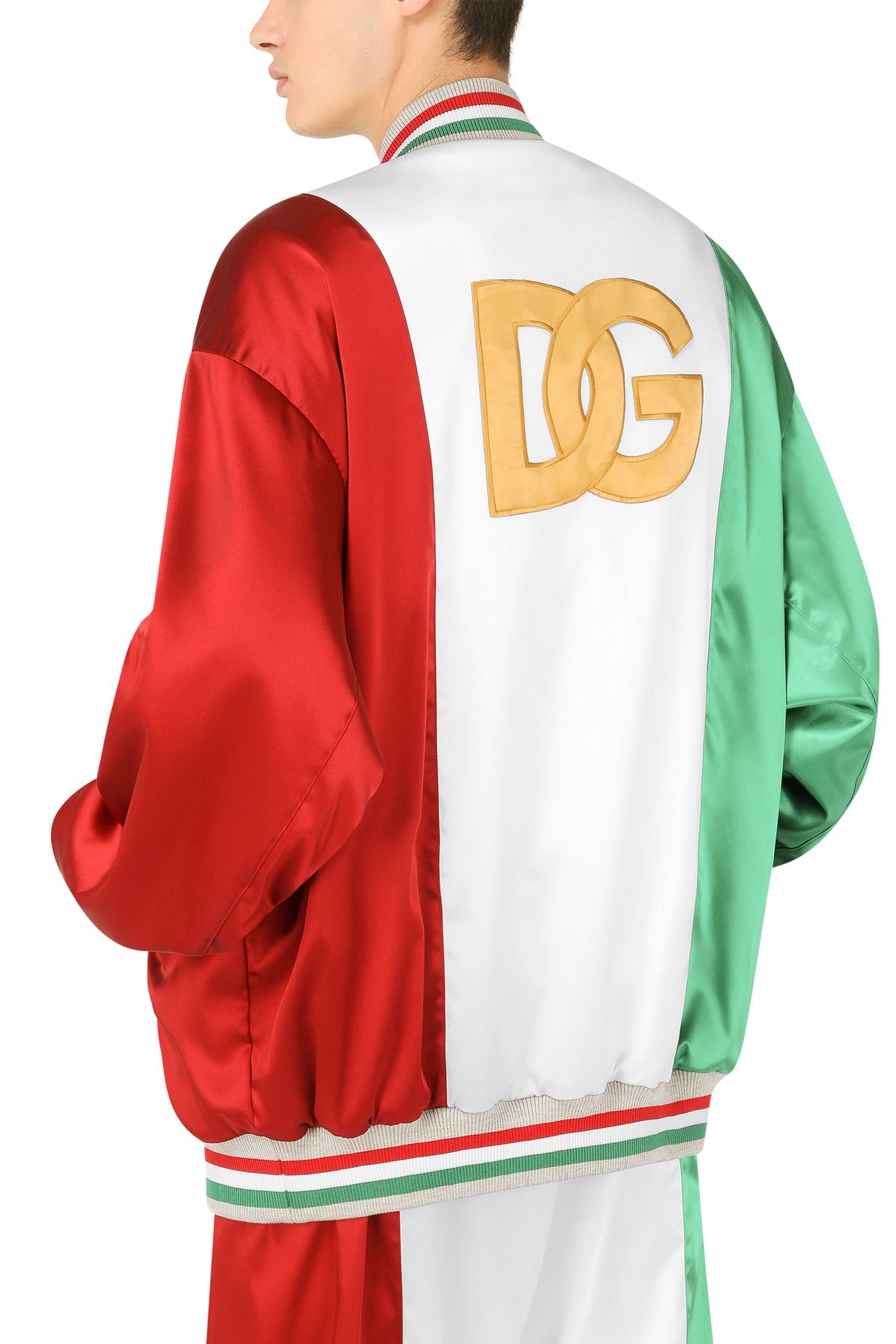 Dolce & Gabbana Satin jacket with patch