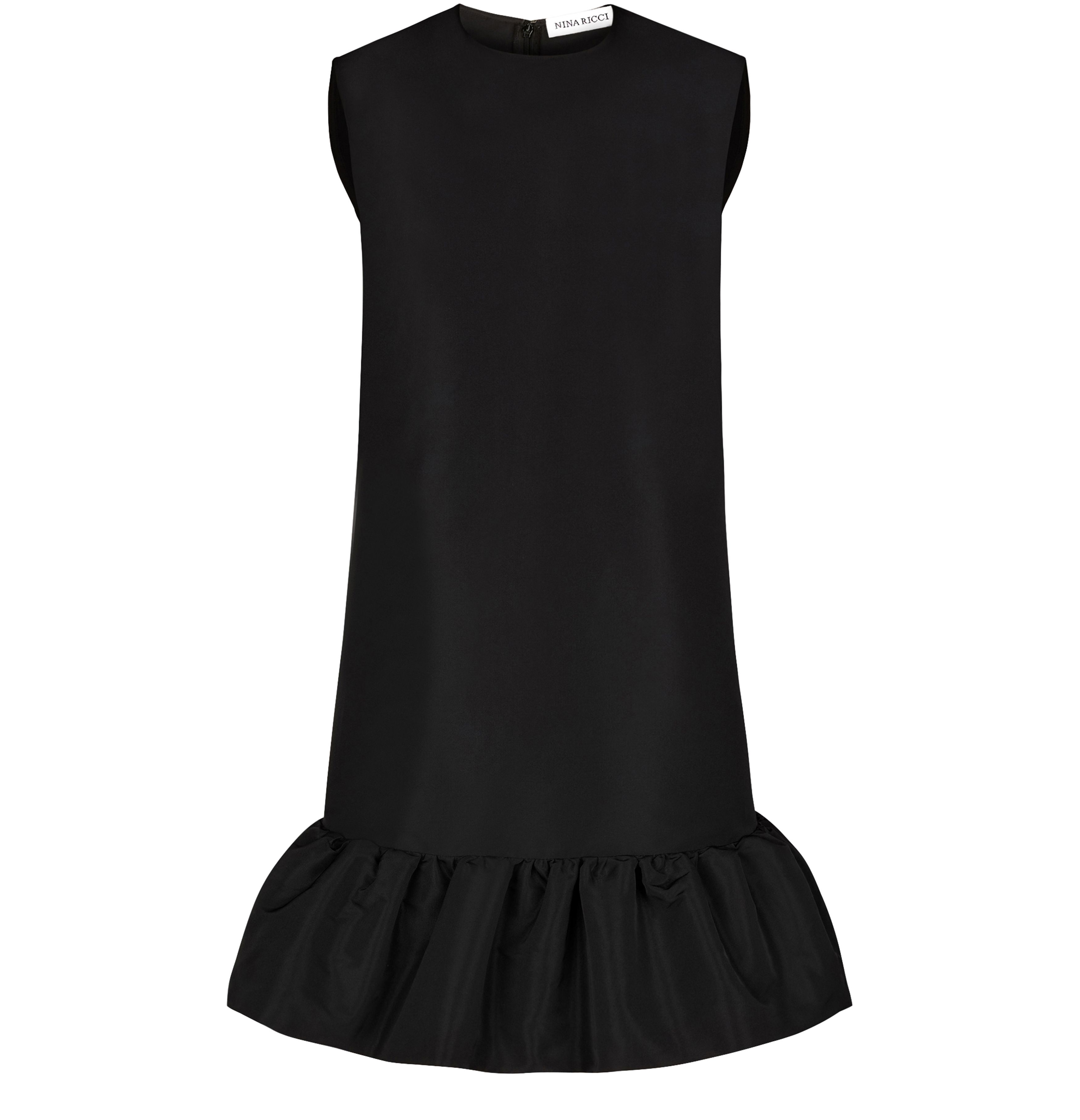 Nina Ricci Mini taffeta peplum dress