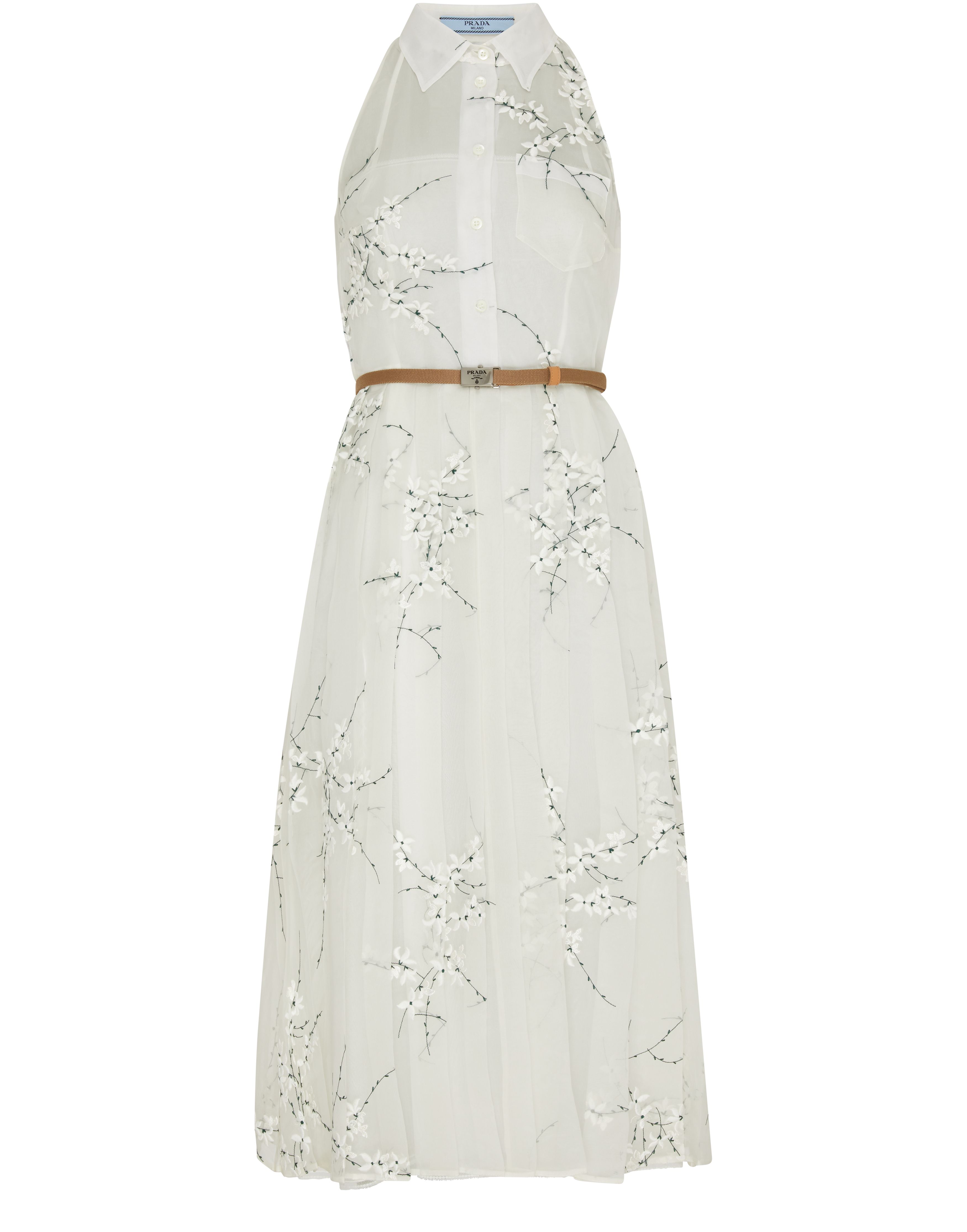 Prada Embroidered organza dress