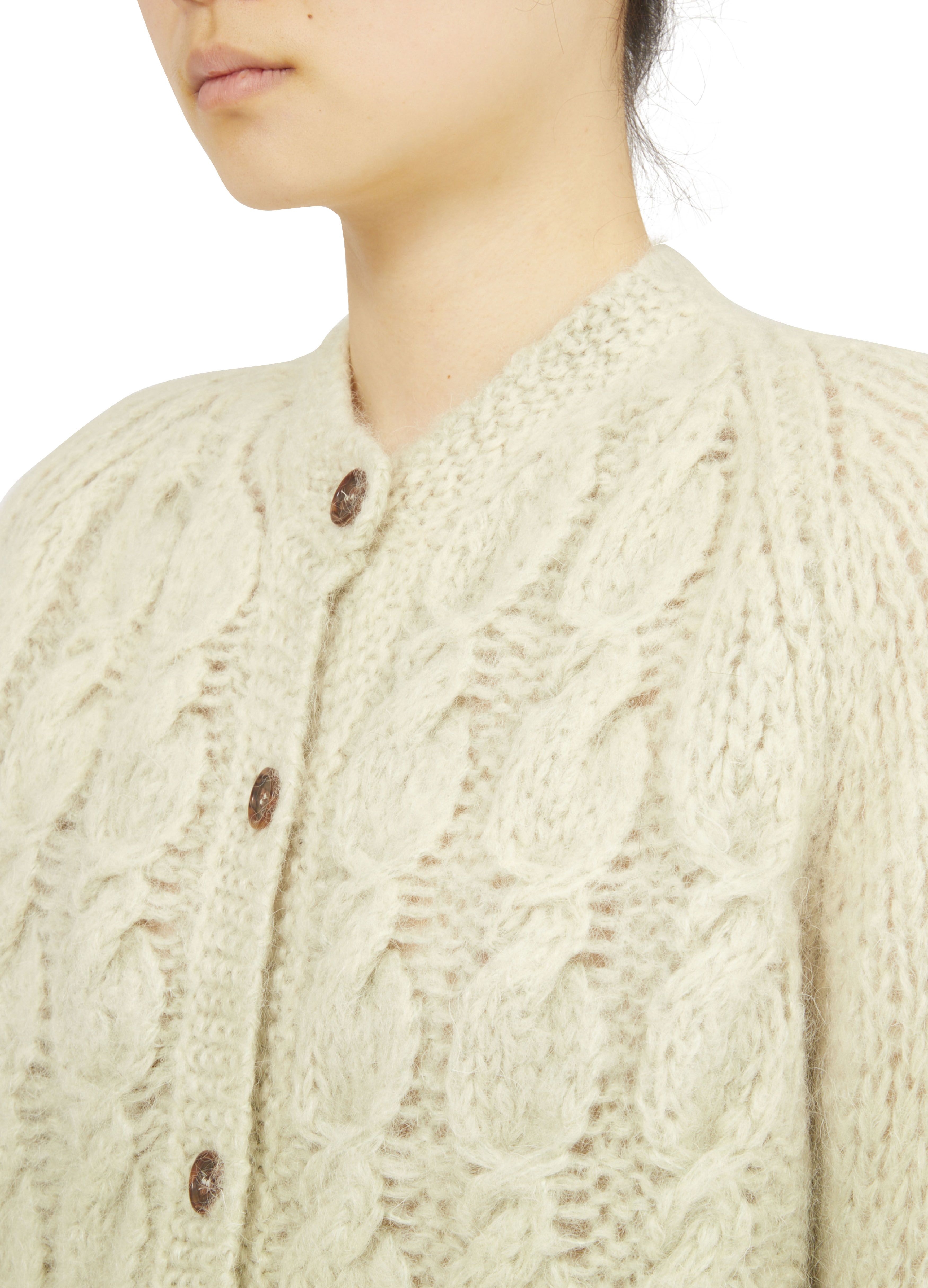 Maison Margiela Faded mohair cardigan