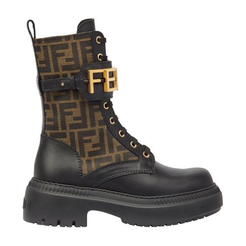 FENDI Combat Boots Fendigraphy