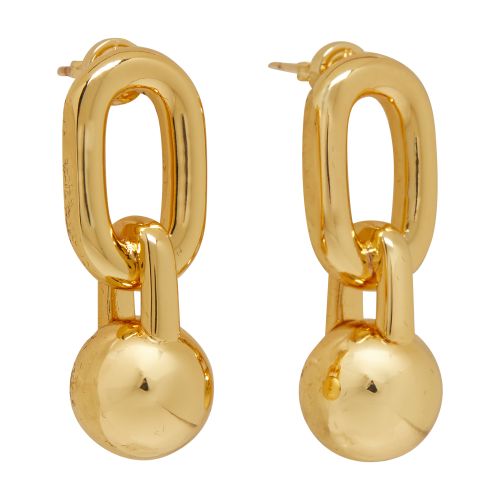 Anine Bing Link ball drop earrings