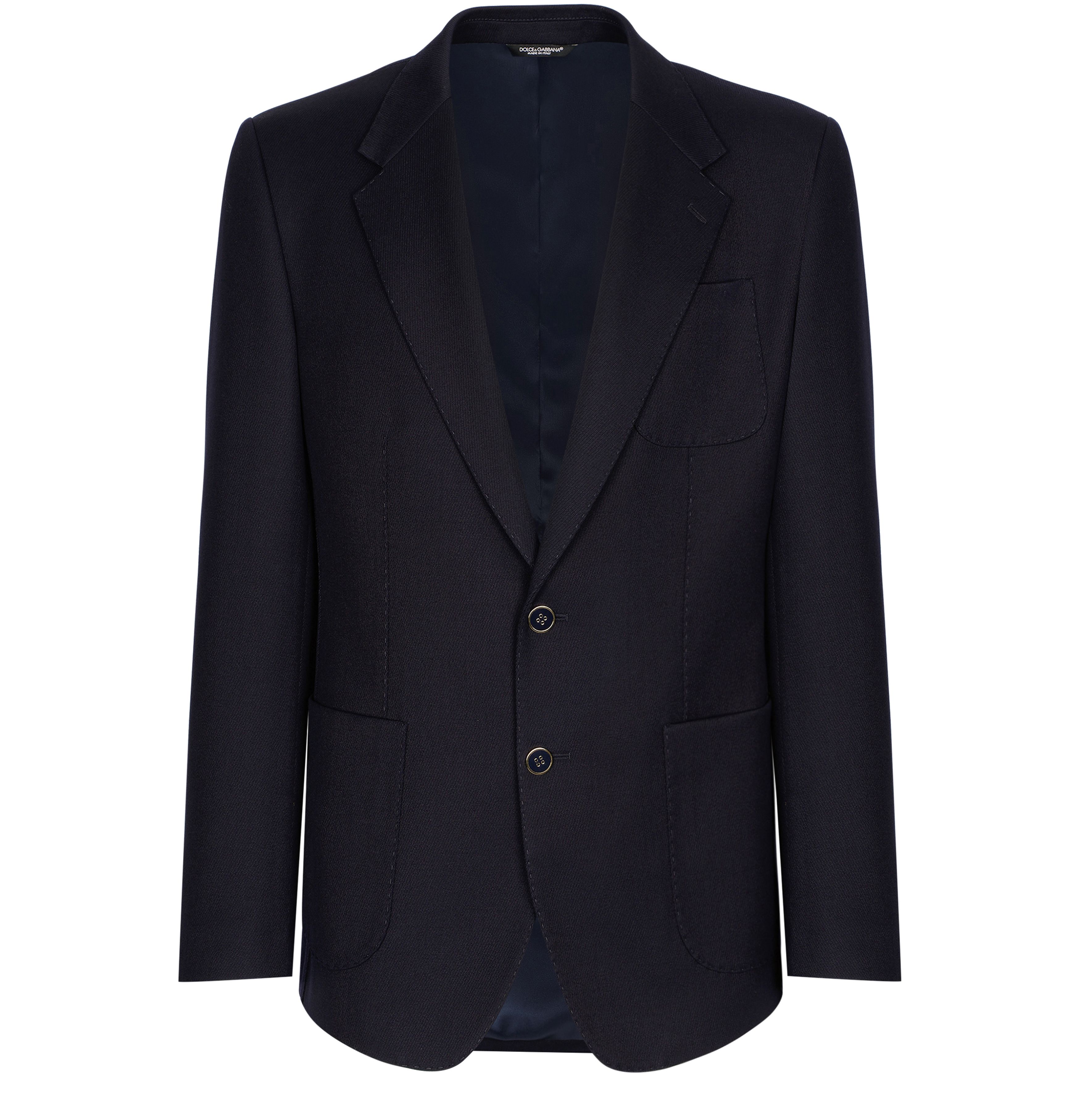 Dolce & Gabbana Single-breasted stretch wool tricotine jacket