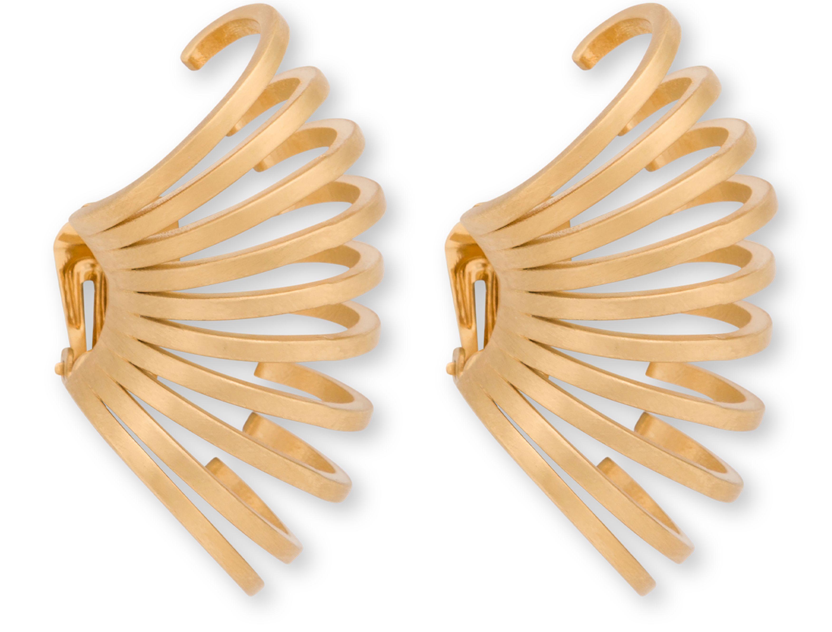 Alberta Ferretti Clip-on earrings in gold metal