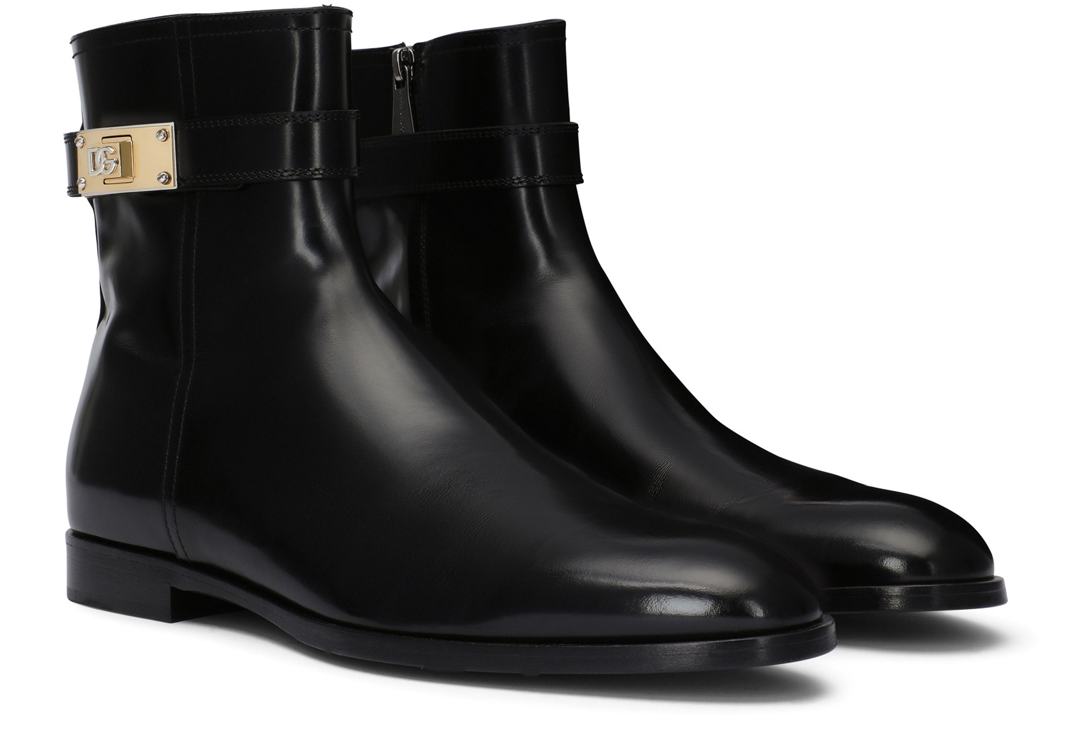 Dolce & Gabbana Brushed calfskin ankle boots