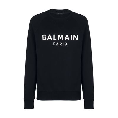 Balmain Balmain logo printed cotton sweatshirt