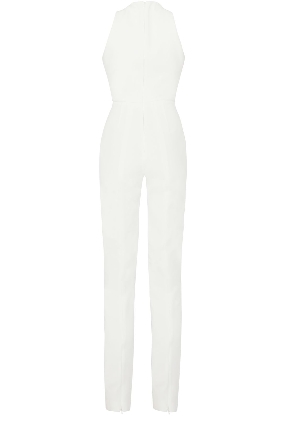 David Koma Crystal Embr Flame Frame Net Inser Jumpsuit