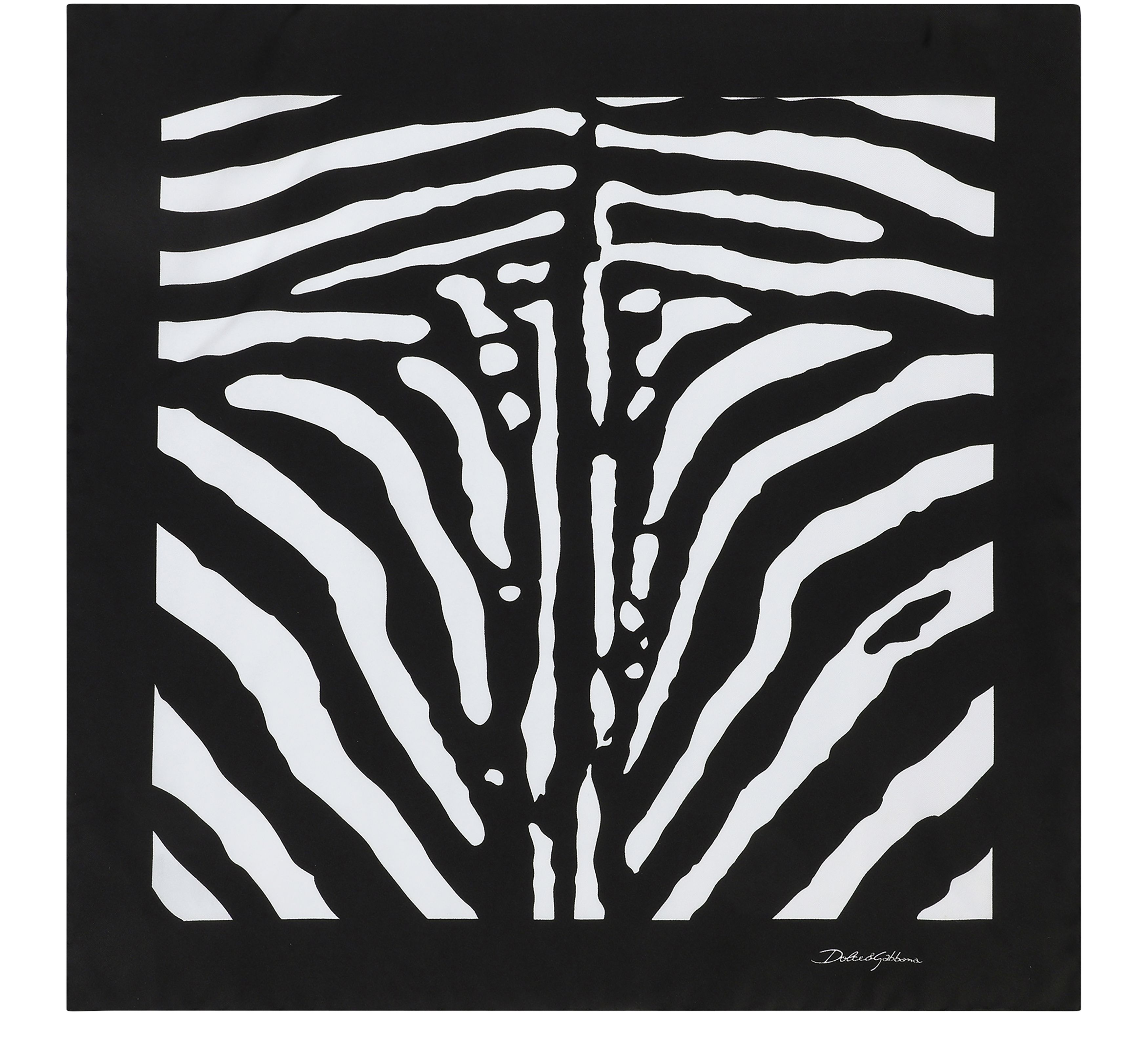 Dolce & Gabbana Zebra-print twill scarf (50 x 50)