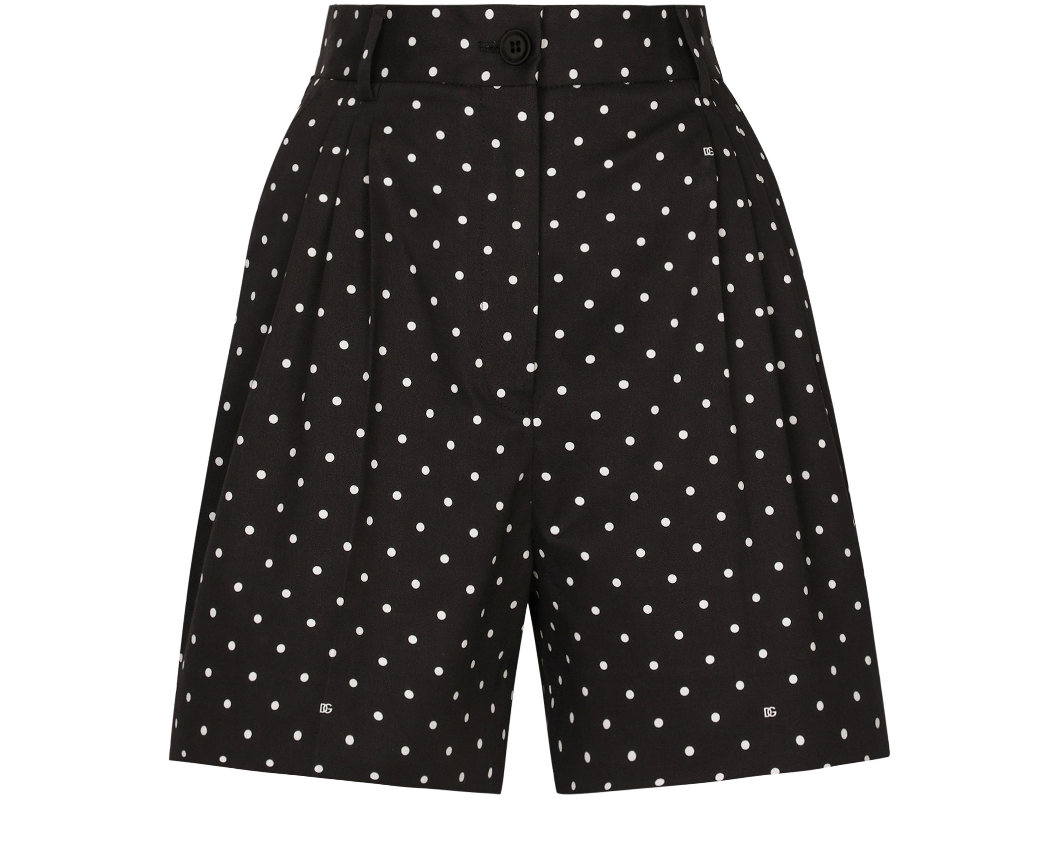 Dolce & Gabbana Polka-dot cotton shorts