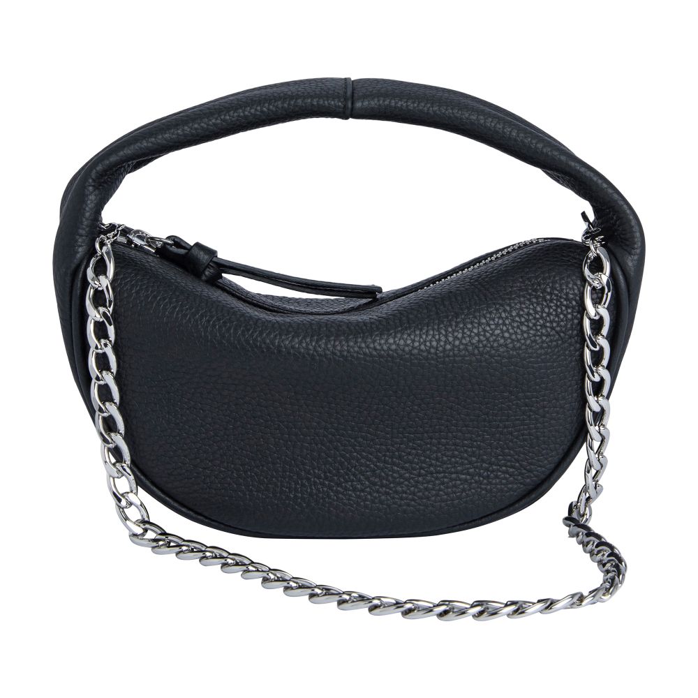 BY FAR Baby Cush flat grain leather handbag