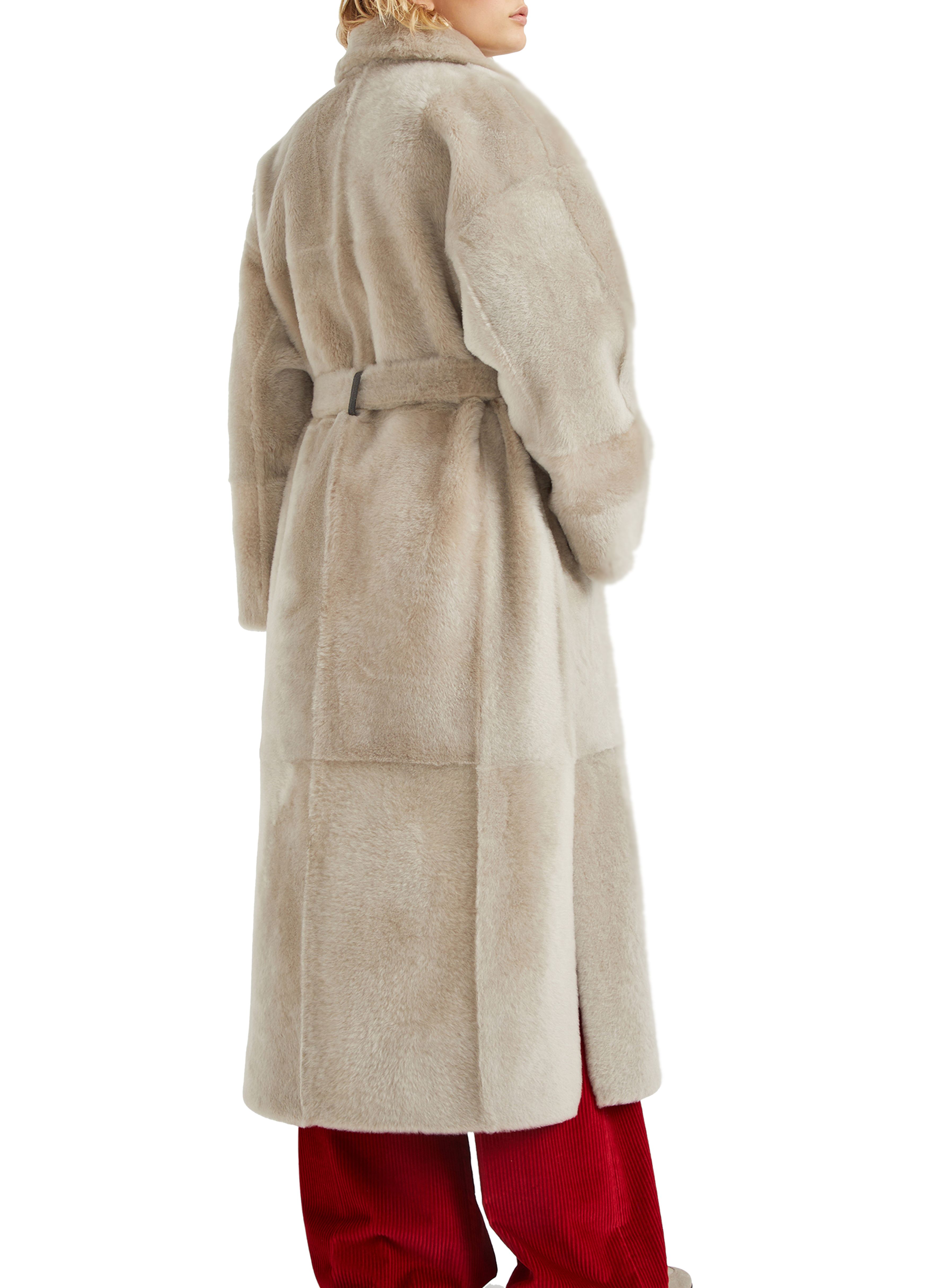 Brunello Cucinelli Shearling reversible coat