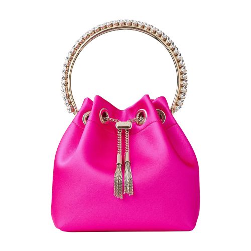 Jimmy Choo Bon Bon satin bag with crystals