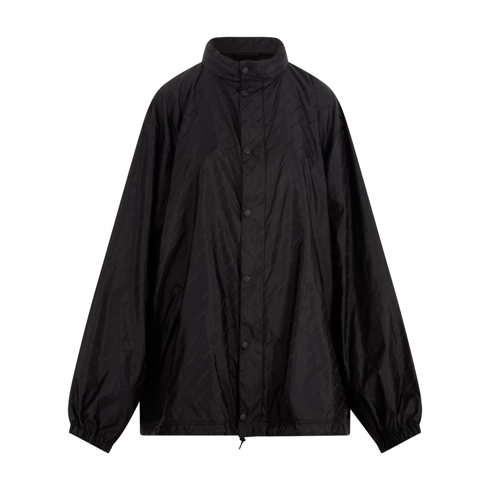 Balenciaga Allover Logo Rain Jacket