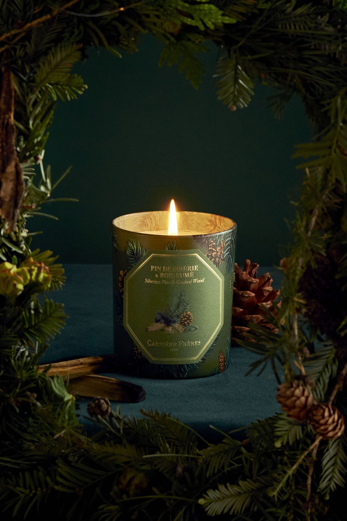  Scented Candle-Siberian Pine & Smoked Wood , 185g