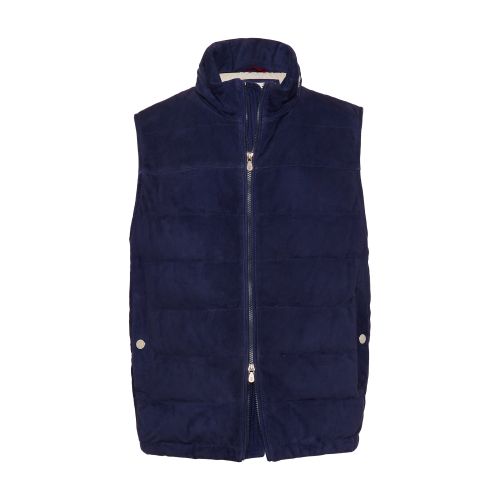 Brunello Cucinelli Suede down vest