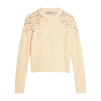 Golden Goose Cropped crewneck sweater