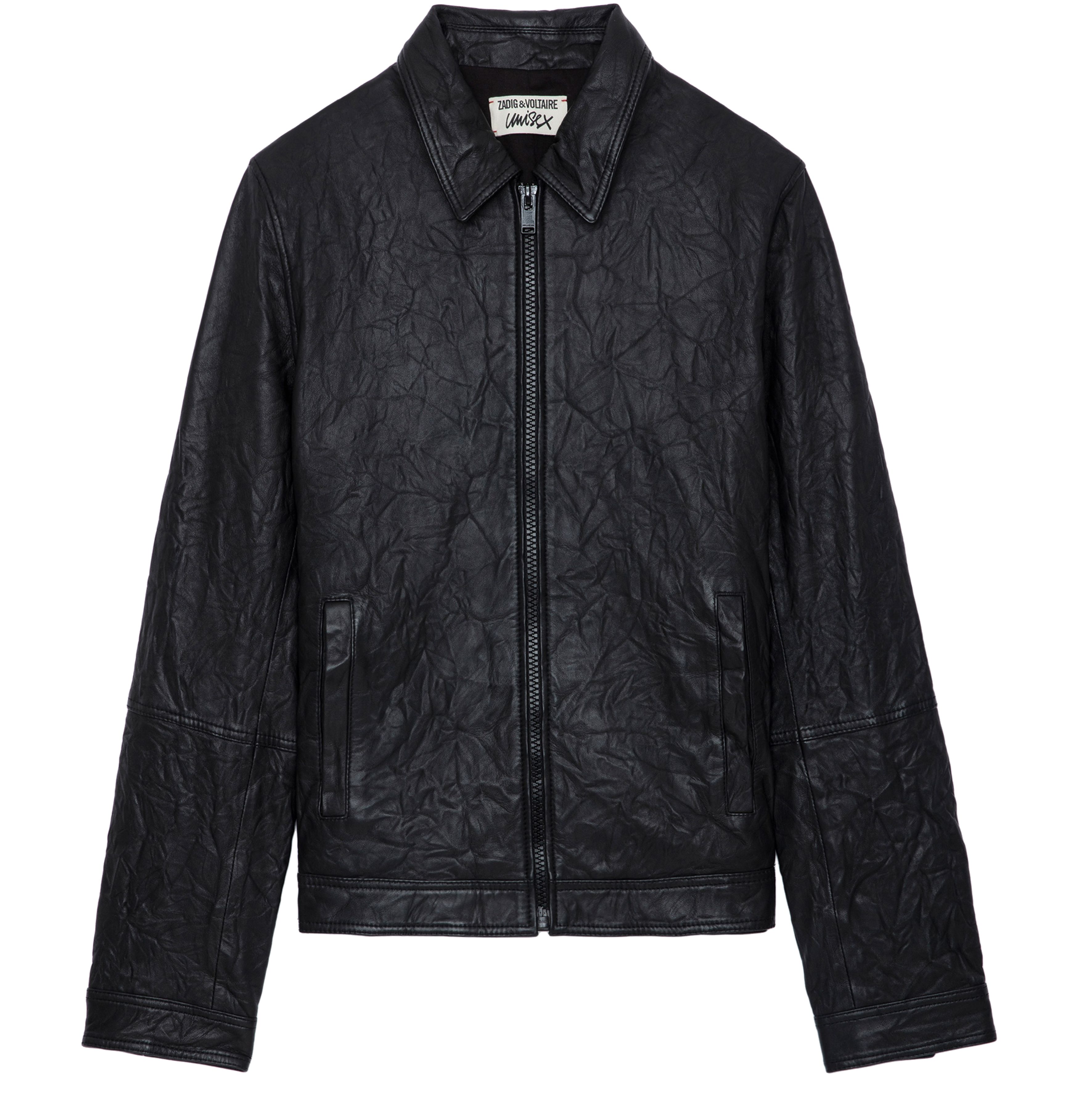 Zadig & Voltaire Lasso Crinkled Leather Jacket