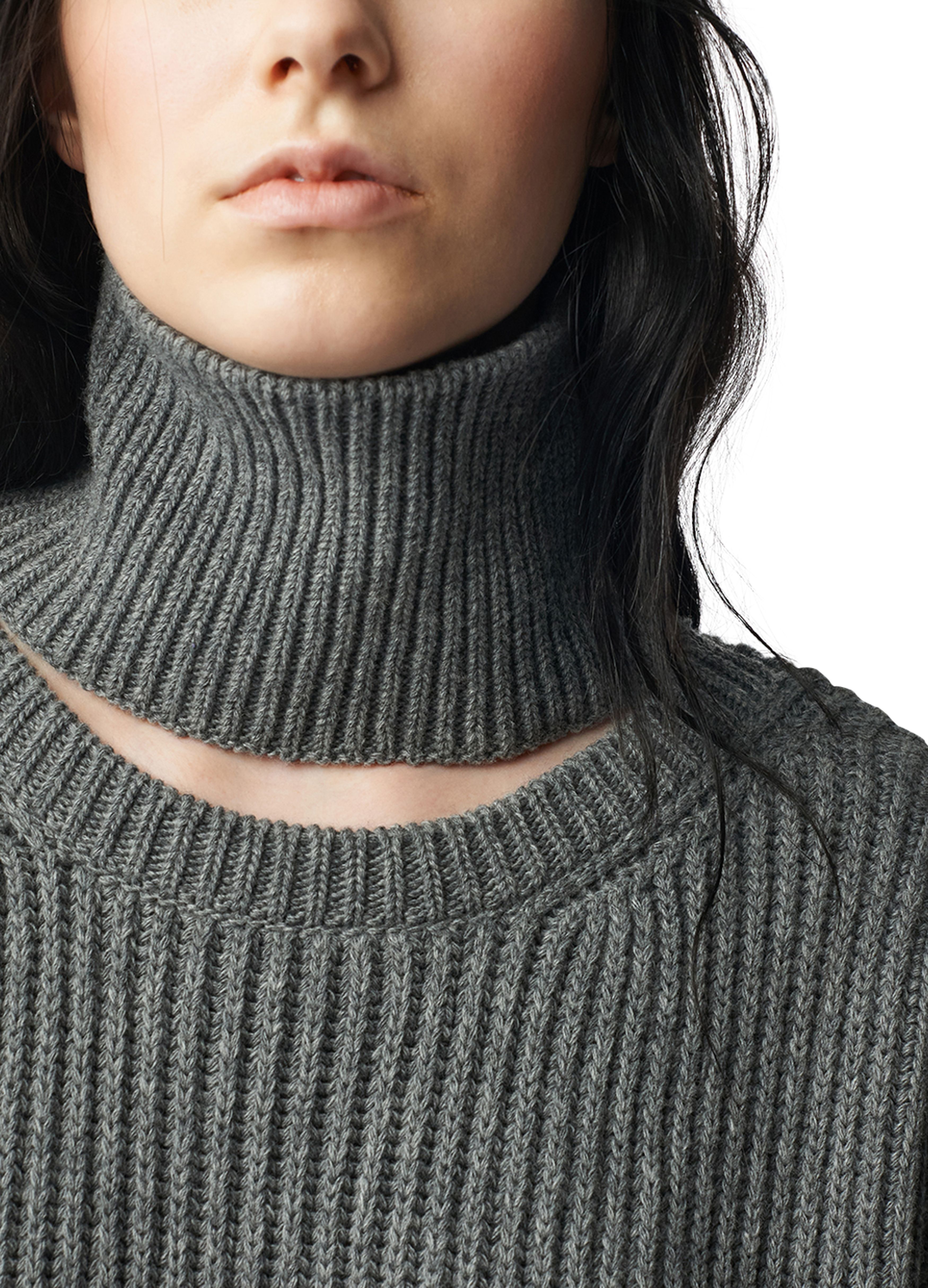 Ann Demeulemeester Ulla High Neck Oversize Jumper