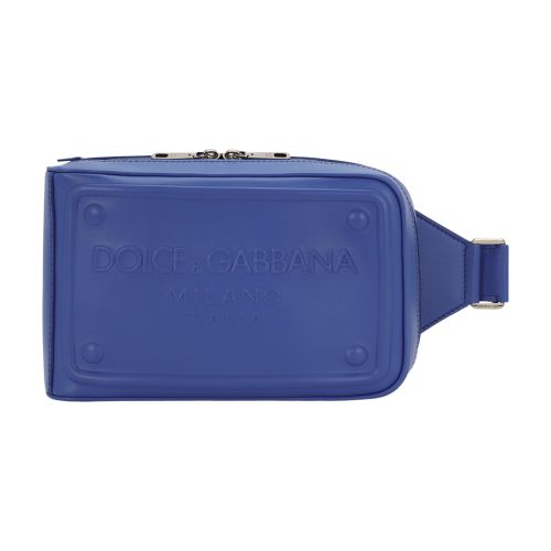 Dolce & Gabbana Calfskin belt bag with raised logo