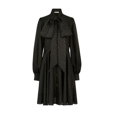 Nina Ricci Pussy-bow shirt dress