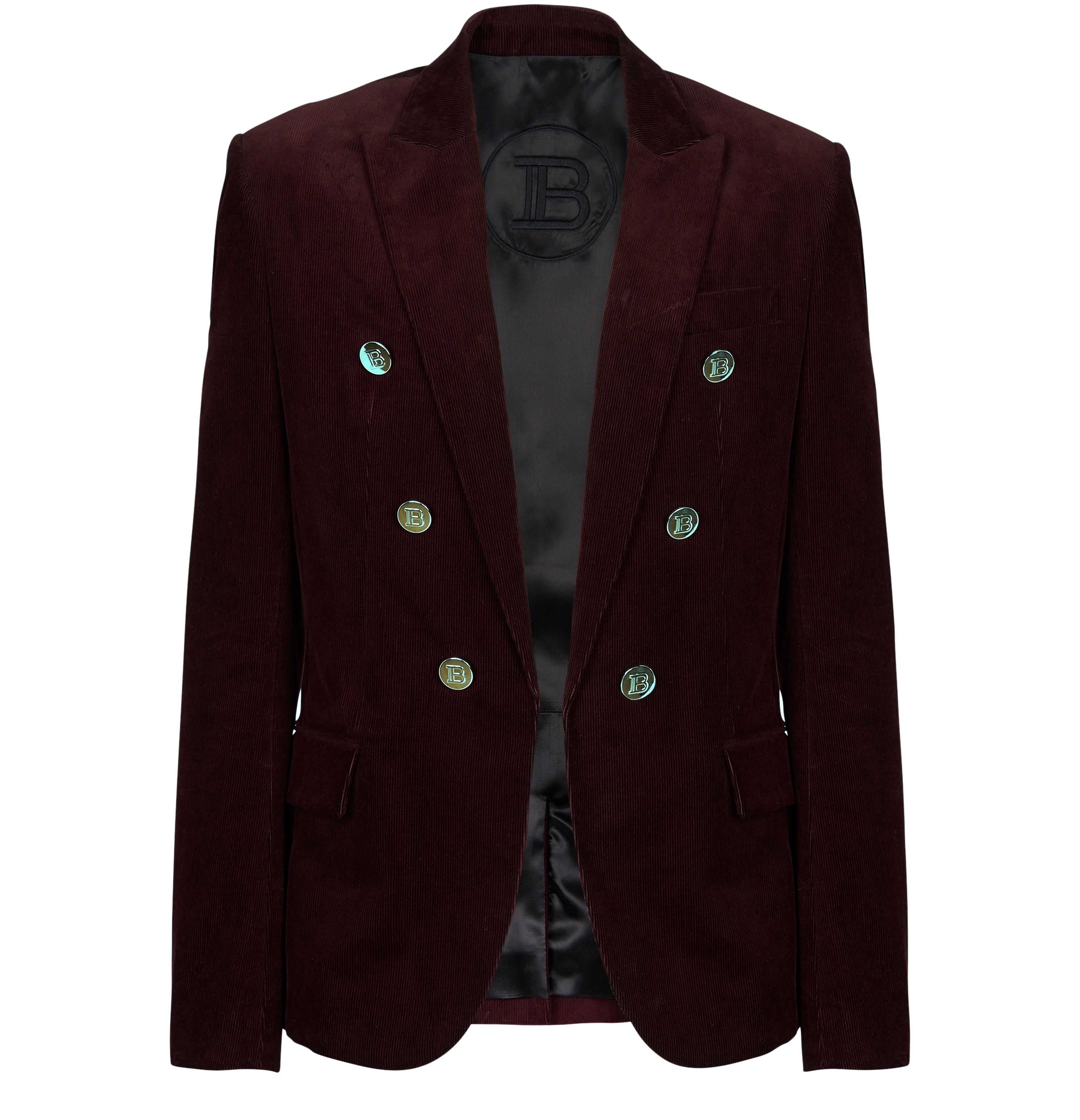 Balmain 6 button velvet jacket