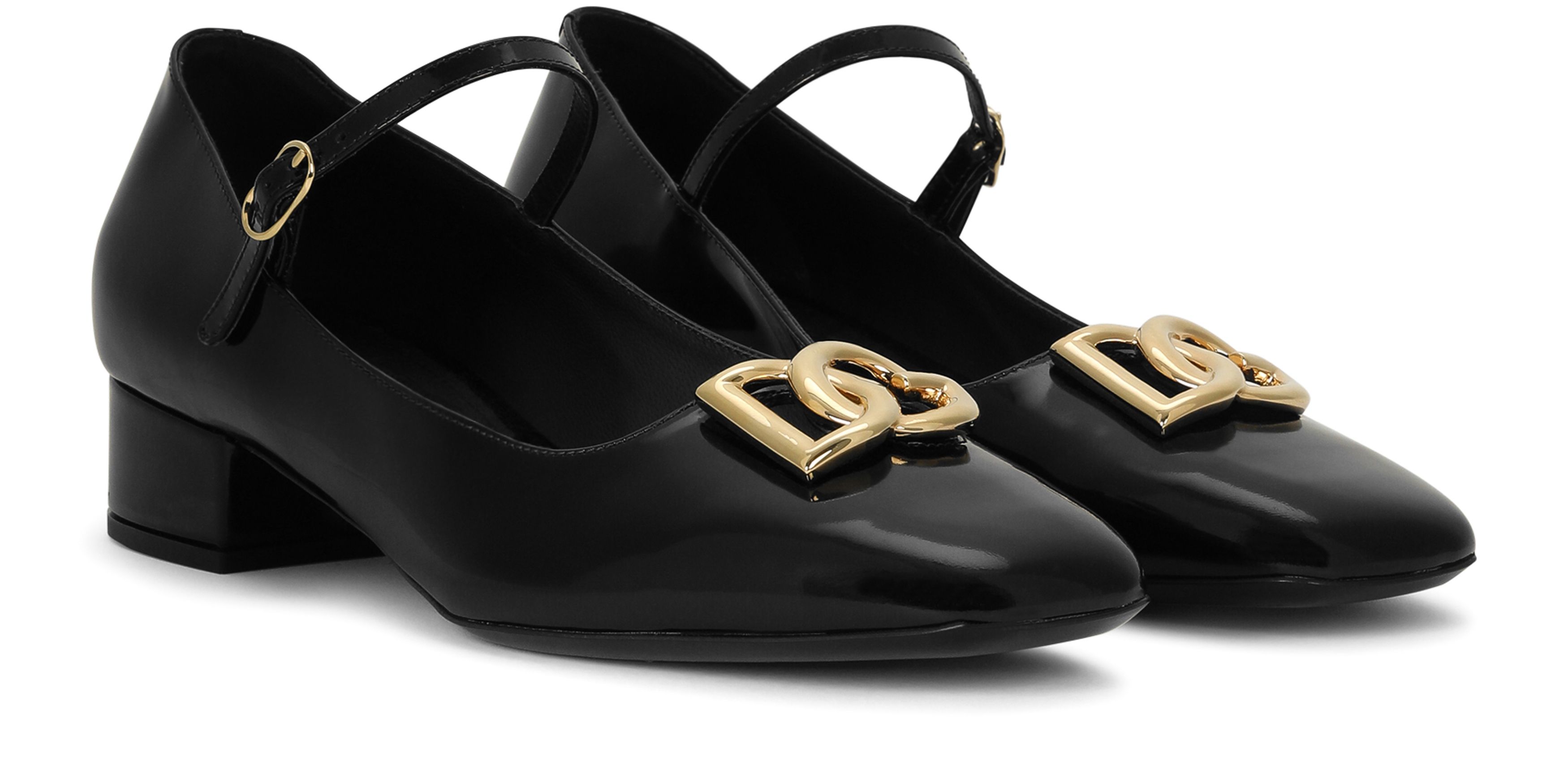 Dolce & Gabbana Polished calfskin Mary Janes