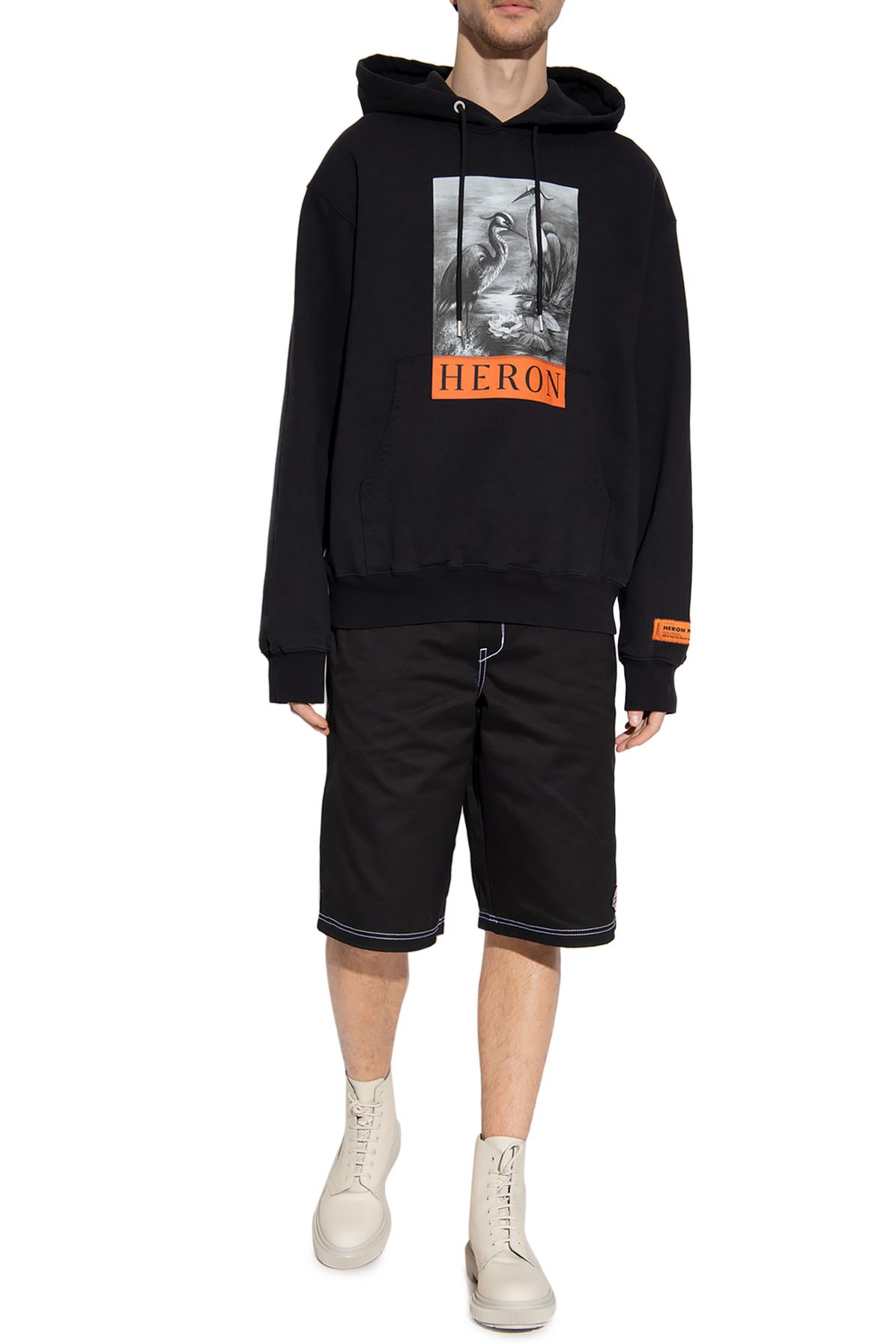 HERON PRESTON Printed hoodie